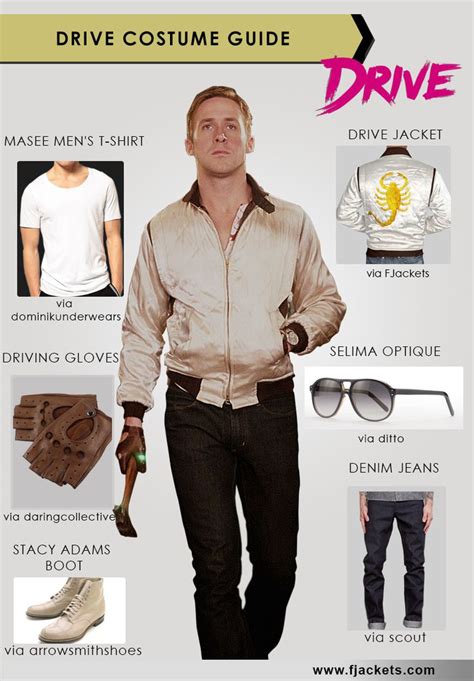 ryan gosling drive outfits